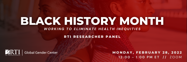 Black History Month RTI Researcher Panel